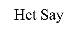 het say