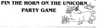 pin the horn on the unicorn party game
