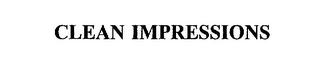clean impressions