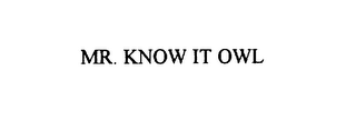mr. know it owl