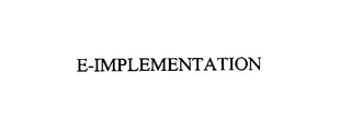 e-implementation