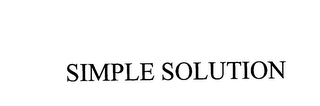 simple solution