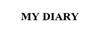 my diary