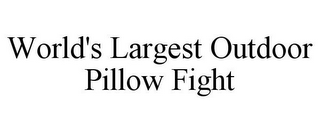 world's largest outdoor pillow fight