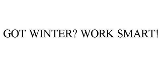 got winter? work smart!