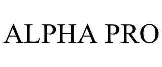 alpha pro