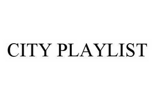 city playlist