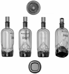 mont blanc vodka distilled and bottled in country grande Époque