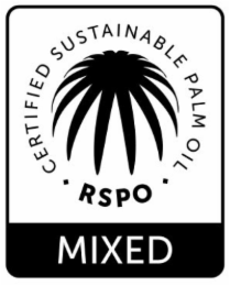 rspo certified sustainable palm oil mixed