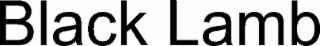 black lamb