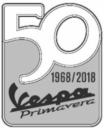50 vespa primavera 1968/2018