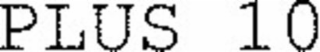 plus 10