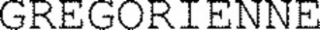 gregorienne