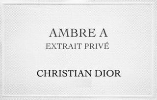 ambre a extrait privÉ christian dior