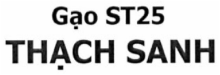 gạo st25 thẠch sanh