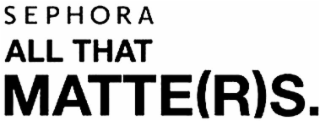 sephora all that matte(r)s.