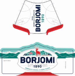 from georgian mountains - borjomi 1890 - georgian natural mineral water