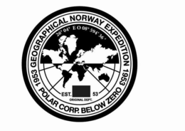 1953 geographical norway expedition 1953 polar corp. below zero est. 53 original dept.