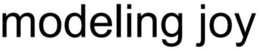 modeling joy