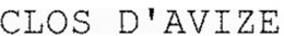 clos d'avize