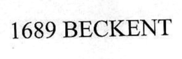 1689 beckent