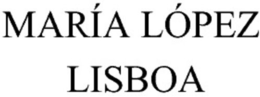marÍa lÓpez lisboa