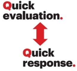 quick evaluation. quick response.