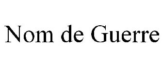 nom de guerre