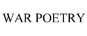 war poetry