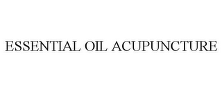 essential oil acupuncture