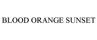 blood orange sunset