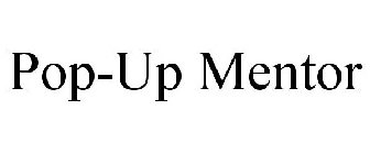 pop-up mentor