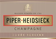 p-h piper-heidsieck champagne cuvee sublime maison fondee en 1785