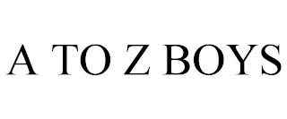 a to z boys