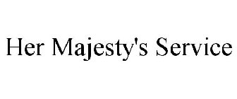 her majesty's service