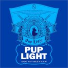 pup light dog toy beer can
