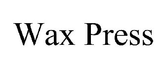 wax press