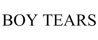 boy tears