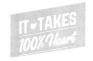 it takes 100% heart