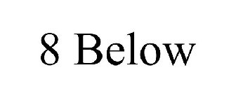 8 below
