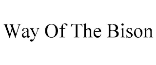 way of the bison