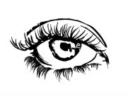 a sketch of my left eye