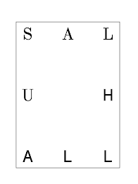 s a l  u  h  a l l