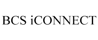 bcs iconnect