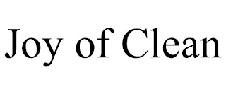 joy of clean
