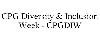 cpg diversity & inclusion week - cpgdiw