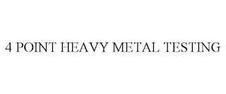 4 point heavy metal testing