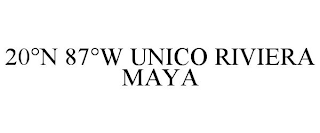20°n 87°w unico riviera maya