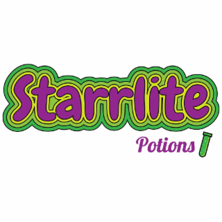 starr lite potions with a potions bottle next to the word potion