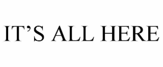 it's all here